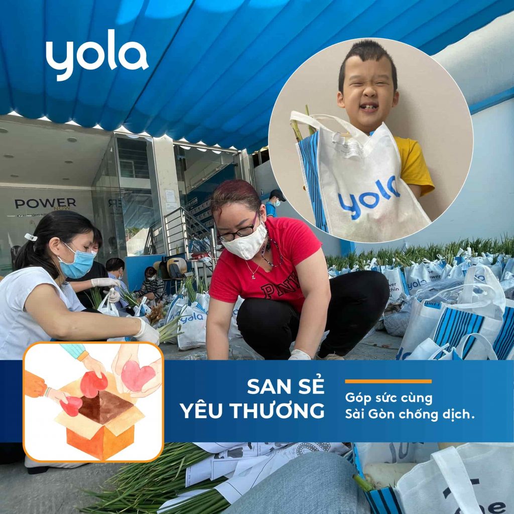 yola san sẽ yêu thương cùng người dân mùa dịch