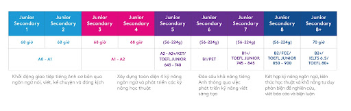 Lộ trình học của YOLA Junior
